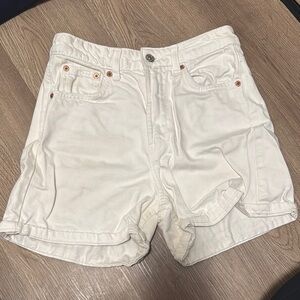 White Denim Shorts